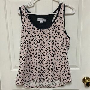 3/$20 bundle and save Leopard Print Pink Sleeveless Top